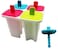 Ice Mold for Making Delicious Ice Cream, Ice Case Popsicle Mold (Container with 4 Cavities) (Pack of 1).