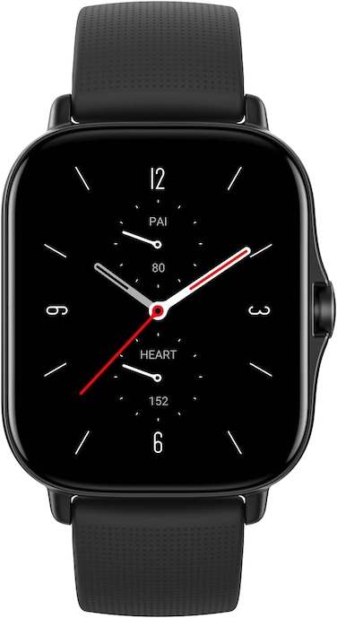 اميز فيت ساعة ذكية GTS 2 ساعة ذكية للياقة البدنية، قياس معدل ضربات القلب، مراقب SpO2، مكالمات بلوتوث، أليكسا مدمج ، أكثر من 90 وضعًا رياضيًا، تحكم بالموسيقى وسعة تخزين حتى 3 جيجابايت، أسود