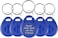 Rubik RFID Tag 500KHz Frequency Readable/Writable Proximity Keyfobs ID-500K Key Ring for Door Access Control (5 Access Keychains)