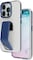 Levelo Morphix Clara Grip Case For iPhone 15 Pro: Reinforced Corners, Premium Leather Kickstand Grip, Shock-Proof Edges, And Multi-Positioning Modes For Ultimate Protection And Convenience (Blue)