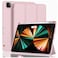 HYX New iPad Pro 12.9 Inch Case 2022(6th Gen)/2021(5th Gen)/2020(4th Gen) with Pencil Holder,Smart iPad Case [Auto Wake/Sleep] with Auto 2nd Gen Pencil Charging (Pink)