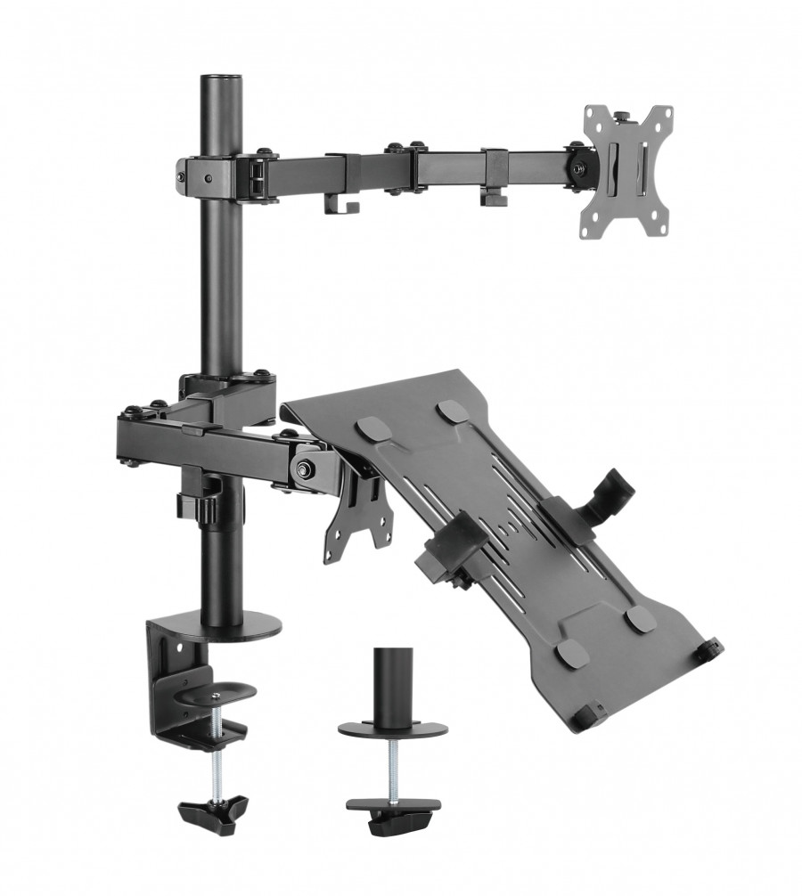 Skill Tech Articualting Desk Mount With Laptop Holder