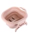 Generic Foot Soaking Bath Basin With Massage Roller Pink 21Cm