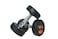 HARLEY FITNESS 7.50KG PREMIUM GENIUNE RUBBER COATED BOUNCING ROUND DUMBBELLS - PAIR