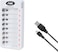DMK Power AA AAA 8 Slots Battery Charger With Micro USB Cable, USB High-Speed Charging, Independent Slot, Fit For 1.2V Ni-MH/Ni-CD Rechargeable Batteries (TC-Q8)