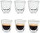 1CHASE&reg; Double Wall Borosilicate Tea Coffee Cup, Clear Glass Drinkware for Espresso, Americano, Set of 6 80 ML&hellip;