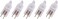 Osram Home Decorative High Quality and Durable Capsule 12 V Lamp 10 Watt (Pack of 5) - White