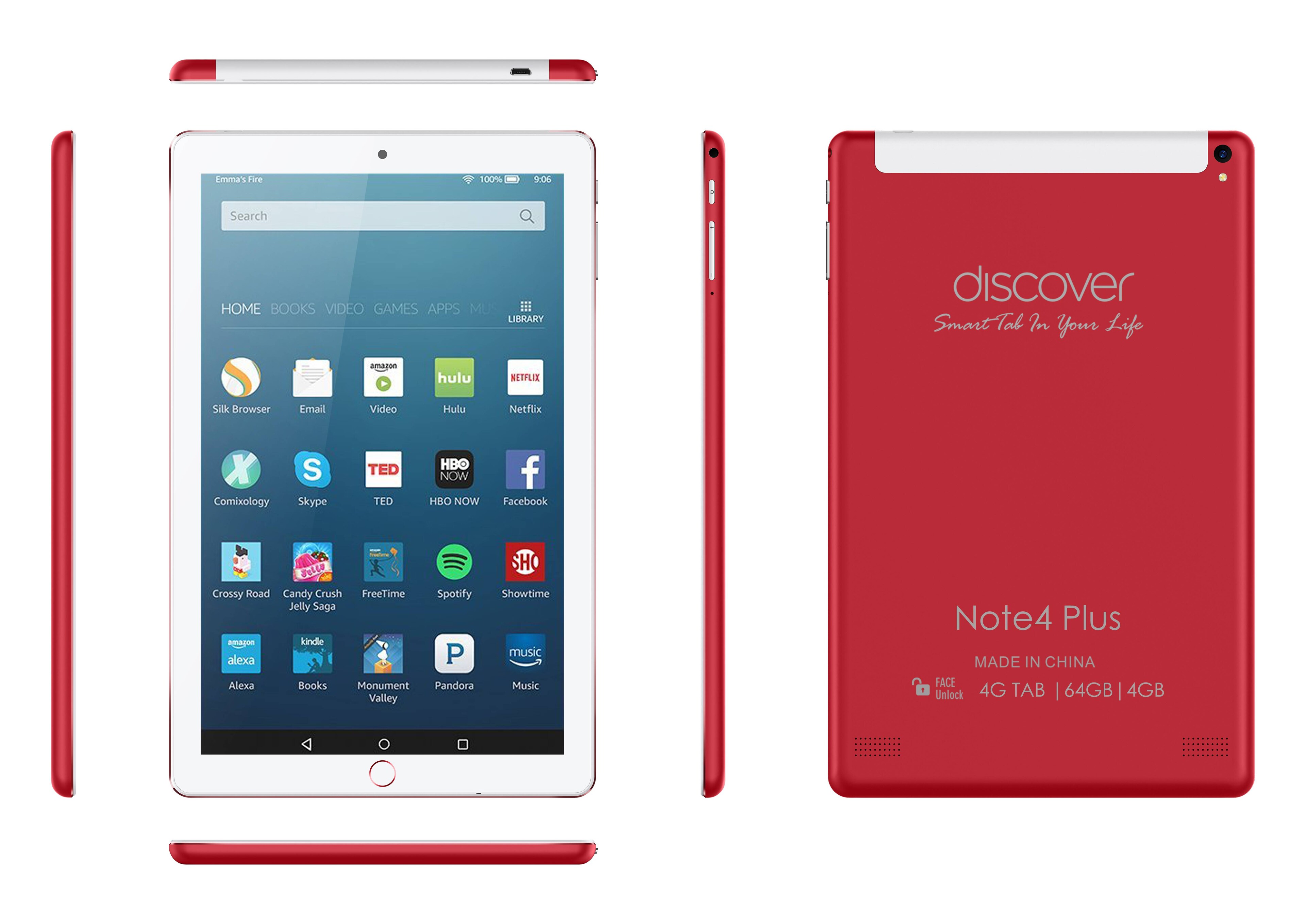 Buy Discover Note 4 Plus 4G Calling Tablet 10.1 Inch Android 4.4.2, 1GB ...
