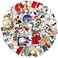 Inder 50pcs Snoopy Cartoon Waterproof Laptop Stickers Waterproof Skateboard Snowboard Car Bicycle Luggage Decal (Snoopy)