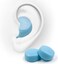HASPRO [6-Pair Pack] Soft Silicone Earplugs for Sleeping, Swimming &amp; Bathing, Anti-Snoring, Noise Cancelling Reusable Earplugs. Adults &amp; Children (Blue)