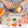 Sezn Storage Peeler, 3-In-1 Peeler With Trash Can, Hand Peeler For Fruits And Vegetables Collect Cup Peeler Shredder Peeler Slicer For Kitchen Supplies (2Pcs)