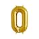 The Party Popper - 40 Inch Gold Color Number Balloons (Number 0)