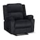 In House Velvet Rocking &amp; Rotating Recliner Chair - Dark Grey - AB02