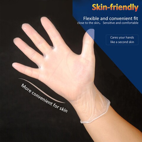 Generic-100PCS/Set Plastic Gloves Disposable Gloves for Laboratory Factory Home Cleaning Beauty Salon Dental Gloves