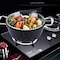 Cookware Set 3 Pieces | Non-stick Pots And Pans Cooking Sets | Handle Frying Pan Wok Pot Soup Pot | Maifan Stone Pot Set Three Pieces | Kitchen Cookware Set (Black)