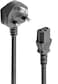 DKURVE&reg; Kettle Lead 250V 13A Power Cable UK Mains Lead for PC Computer TV Monitor Printer etc, 3 Pin UK Plug to IEC 320 C13 AC Power Cord 3M