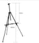 Generic 160cm Reinforced Artist Easel Stand, Aluminum Metal Tripod Display, Hold Canvas Up To 83cm Easel With Portable Bag For Drawing And Displaying R/20/01/27