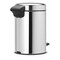 Brabantia NewIcon Pedal Bin Brilliant Steel 5L