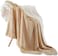 Comfy King Size Sheep Fur Blanket-Beige