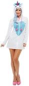Smiffys Unicorn Costume with Hooded Dress- Medium- White
