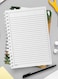 Lowha Spiral Notebook With 60 Sheets And Hard Paper Covers With Leaves Design, For Jotting Notes And Reminders, For Work, University, School