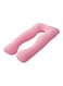 Generic - U-Shaped Maternity Pillow Cotton Pink 80x120centimeter