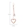Aiwanto Love Heart Hanging Earrings With Pearl Long Earring Best Surprise for Women's