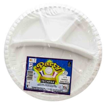 Techpak Plates 4 Partition White 11