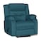 In House Velvet Rocking &amp; Rotating Recliner Chair - Dark Turquoise - NZ30