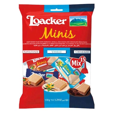 Loacker Classic Wafer Minis Mix 150g