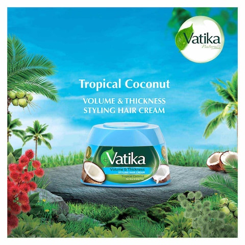 Vatika Naturals Tropical Coconut Styling Hair Cream - 125ml