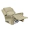 In House Velvet Rocking &amp; Rotating Recliner Chair - Dark Ivory - NZ120