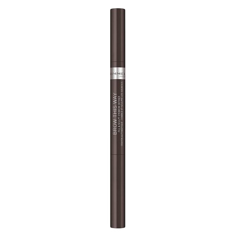 Buy Rimmel London Brow This Way Eyebrow Definer Pencil - 003 Dark Brown, 0.25 gr in Kuwait