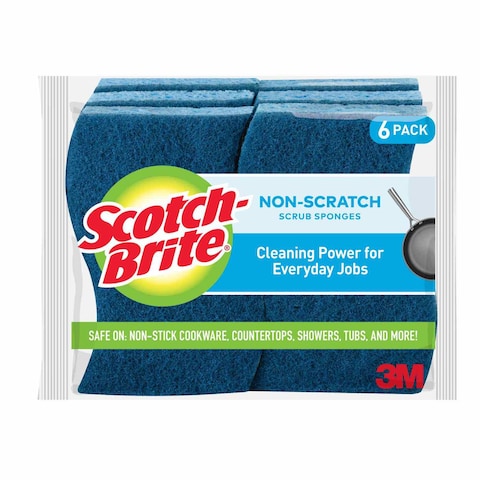 Buy Scotch-Brite Non-Scratch Scrub Sponge 526-5 6 PCS in UAE