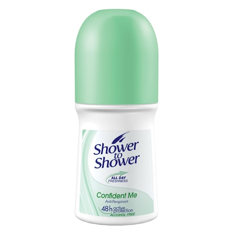 Shower To Shower Confident Me Anti-Perspirant Roll On For Women 50ml