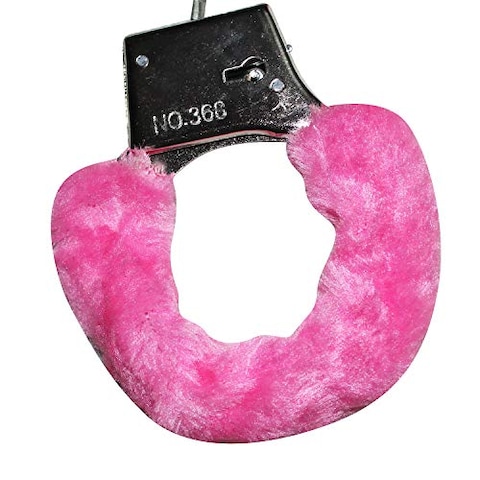 Kaku Fancy Dresses Hand Cuffs for Kids/Phenovo Police Cop Sheriff Officer Handcuff Toy/Police Role Play Costume Accessories Metal Handcuffs/Hathkadi Costume -Pink, Free Size, for Unisex