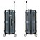 Eminent Hard Case Suitcase Trolley Luggage Set Of 3 Polycarbonate Lightweight 4 Quiet Double Spinner Wheels Travel Bags With TSA Lock, KJ97, Graphite