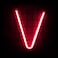 LED Neon Flex Letter Light V 30x24cm