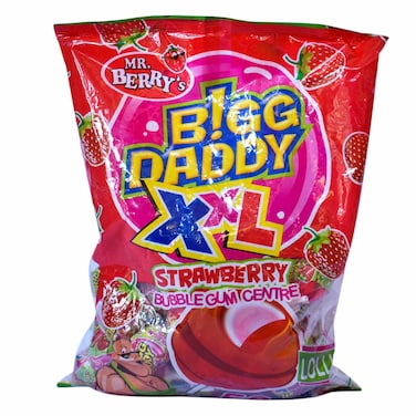 Mr. Berry&#39;s King Strawberry Lollipop XXL 50 Pieces