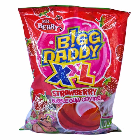 Mr. Berry&#39;s King Strawberry Lollipop XXL 50 Pieces