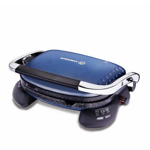 Korkmaz A324-03 Castron Navy Blue Toaster, Sandwich Maker