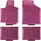 August Auto All Weather Aluminum Universal Fit Car Floor Mats Fit For Sedan, Suvs, Truck And Vans Set Of 4 (Pink)