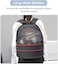 Pet carrier backpack for cats and dogs, Breathable and expandable pet carrier with removable mat and safety leash, Cat carrier bag for Travel, Hiking, and Outdoor use 48 cm (Black)