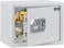Rubik Large Safe Box Biometric Fingerprint, Digital Keypad And Key Lock, A4 Document Size Safety Locker For Home Office (RBFPN30, 30x38x30cm) White