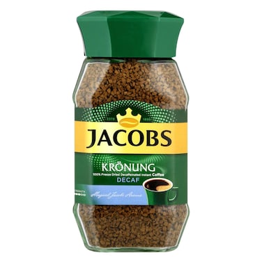 Jacobs Kronung Decaf Instant Coffee 200g