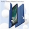 TRON Case Compatible with iPad 9.7&rdquo; 2018/2017(6th/5th Gen)/iPad Air 2/iPad Air with Pencil Holder, Soft TPU Back Shell Cover with Auto Wake/Sleep (Blue)