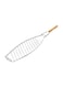 Generic Fish Shaped Barbecue Grill Beige/Silver 62x14centimeter