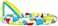 Bestway Pool Splash &amp; Learn Kiddie Pool 120X117X46