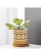 Generic 4 Pcs Succulent Plant Pots Small Modern Ceramic Indoor Planter With Bamboo Tray For Cactus Herbs Home Design 1 (Plants Not Included)