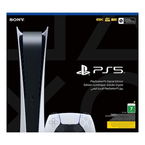 Sony Digital Edition PlayStation 5 Gaming Console And DualSense Wireless Controller CFI-1216 Wh